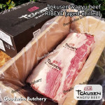 Beef RIBEYE aged-chilled WAGYU TOKUSEN marbling MBS 6 whole cut 4.5 kg/pc (price/kg) Scotch-Fillet Cuberoll - PREORDER 3-7 days notice